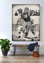 Load image into Gallery viewer, "Archie Black and White", 4ft by 3ft, Original Painting!