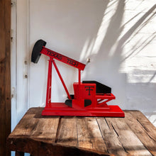 Load image into Gallery viewer, "Big Red", Pump Jack! Original Steel Sculpture