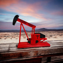 Load image into Gallery viewer, "Big Red", Pump Jack! Original Steel Sculpture