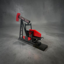 Load image into Gallery viewer, "Black and Red", Pump Jack! Original Steel Sculpture.