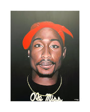 Load image into Gallery viewer, Ole Miss Tupac Fine Art Print!