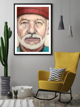 Load image into Gallery viewer, Blue Steve Zissou Print!