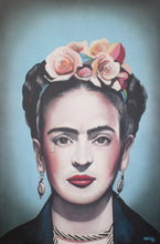 Load image into Gallery viewer, Blue Frida Khalo Print!