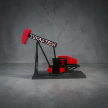 Load image into Gallery viewer, "Black and Red", Pump Jack! Original Steel Sculpture.
