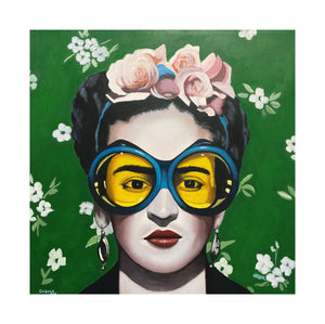 "Frida in Vail" 3ft by 3ft, Original Painting