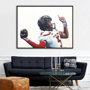 "Mahomes Guns up 3"  Original Painting