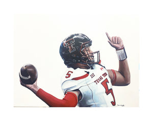 "Mahomes Guns up 3"  Original Painting