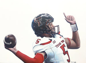 "Mahomes Guns up 3"  Original Painting