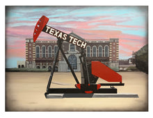 Load image into Gallery viewer, &quot;Texas Tech Pump Jack! &quot; Fine Art Print
