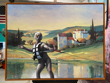 Load image into Gallery viewer, &quot;Walkin on Water Baby Billy&quot; 4 ft by 3 ft, Original Painting!

