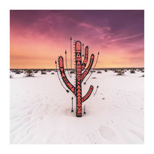 Load image into Gallery viewer, "White Sand Saguaro" Fine Art Print.
