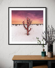 Load image into Gallery viewer, "White Sand Saguaro" Fine Art Print.
