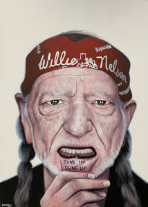 "Willie Suns Up Guns Up", Print!
