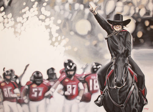 Tupac Texas Tech Black Background Print! – David Grizzle Art