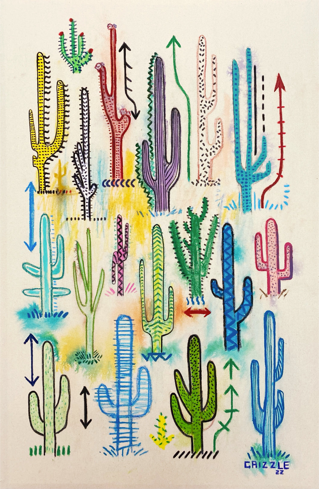 Common Desert Cactus of the Southwest Print!