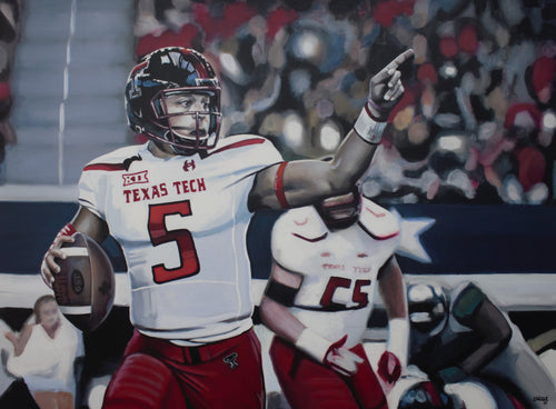 Tupac Texas Tech Black Background Print! – David Grizzle Art