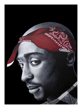 Load image into Gallery viewer, Tupac Texas Tech Black Background Print!
