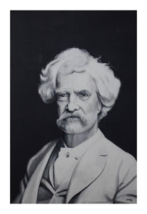 Mark Twain Black and White Print!